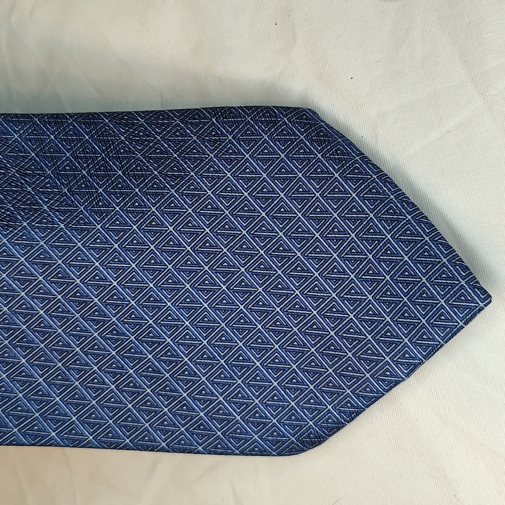 Stefano Ricci luxury blue silk tie, handmade in Italy